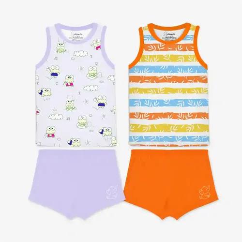 Snugkins Snug Wear Cotton Sleeveless T Shirts Top and Shorts Set