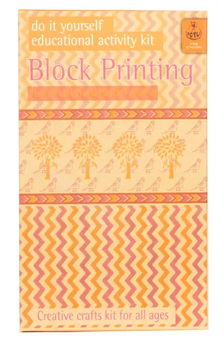 Handmade DIY Educational Wooden Block Printing Craft Kit (Holidays) for ( 5 Years +)