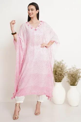 Pink Pole Tie Dye Kaftan