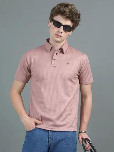 Pink Ripple Polo T-Shirt