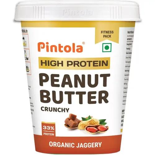 Pintola HIGH Protein ORGANIC JAGGERY Peanut Butter Crunchy