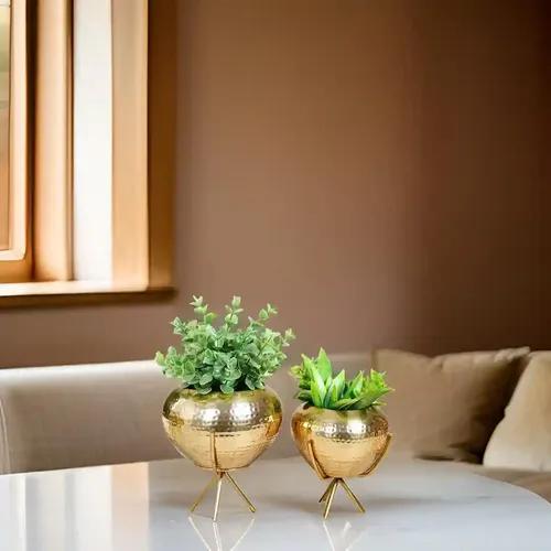 Gold honeycomb planter newest