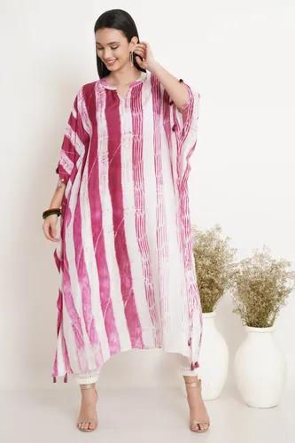 Wine Pole Tie Dye Kaftan