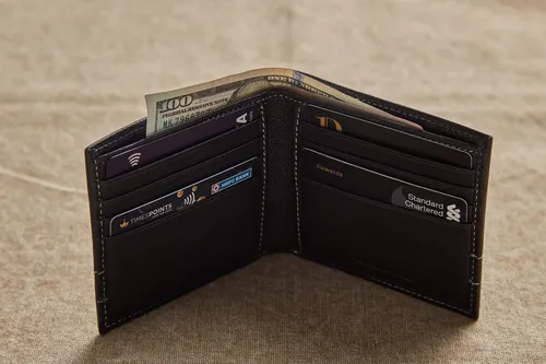 TALIA - Pompei Leather Large Slimfold Wallet