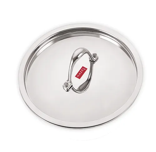 HAZEL Stainless Steel Cookware Plain Lid With Handle