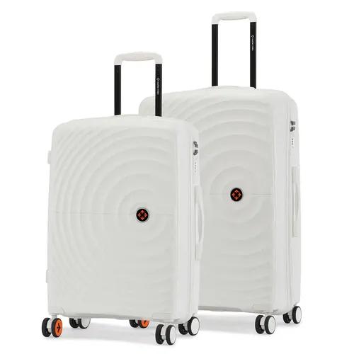 Nasher Miles Seattle Hard-Sided Polypropylene Luggage Set of 2 Trolley Bags |Suitcase Set(65 & 75 cm)