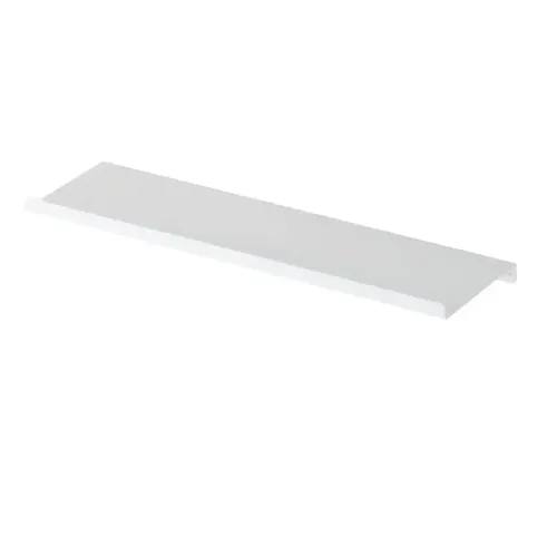 ORGANIZEMEE Metal Floating Shelf For Wall For Decorative Wall, Long Wall Shelf, Nordic, Modern Design,For Living Room & Bedroom, Home Decor Items Plant Pot Mounting 17 In:1 Year Warranty: White Set1