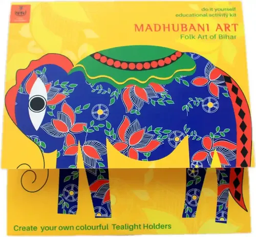 DIY Educational Craft Kit - Madhubani Art Paper DIY Making Kit (6+ Years)
