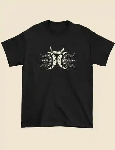 Sacred Symbols (Shiva)-Unisex Regular Fit Black T-shirt