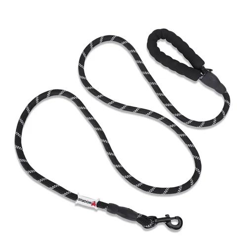 WOOFLIX Heavy Duty Nylon Dog Leash | Anti Slip Padded Handle Long Dog Leash | Highly Reflective Leash For Dogs | Dog Rope For Medium & Large Dogs | Dog Training Leash