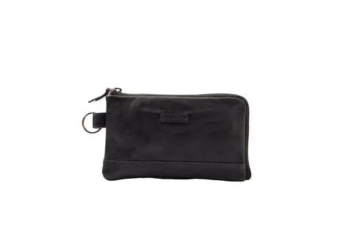 TALIA Leather Top Zippered Utility Pouch