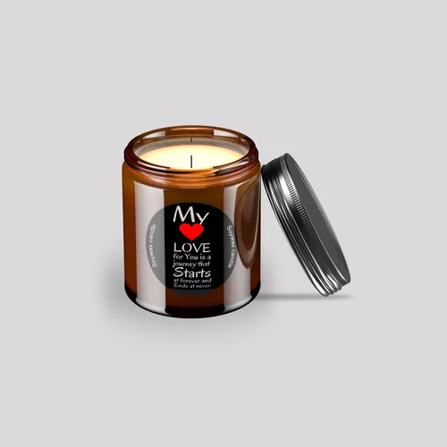 Pratha Naturals Scented Candle (My Love For You)