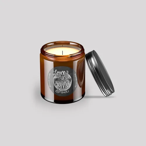 Pratha Naturals Scented Candle (Love You to the Moon)