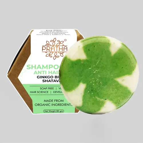 Pratha Shampoo bar – Ginkgo Biloba , Shatavari | Anti Hairloss