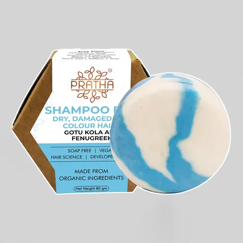 Pratha Shampoo Bar | Gotu Kola, Fenugreek | for Dry, Colored & Damaged Hair