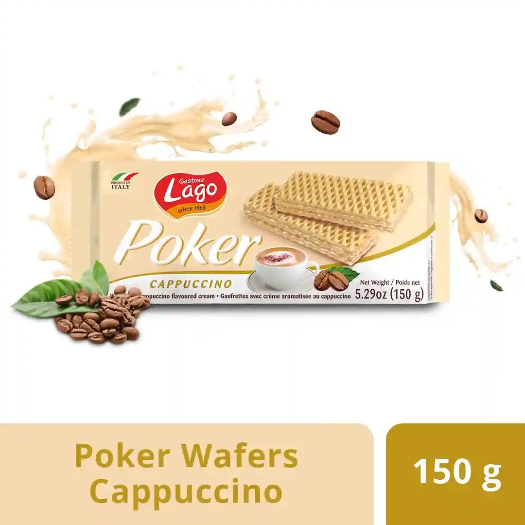 Lago Poker Wafers Cappuccino 150g