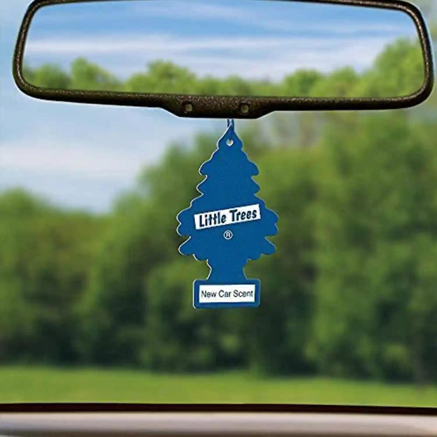 LITTLE TREES Car Freshener - New Car Scent (Pack of 4)