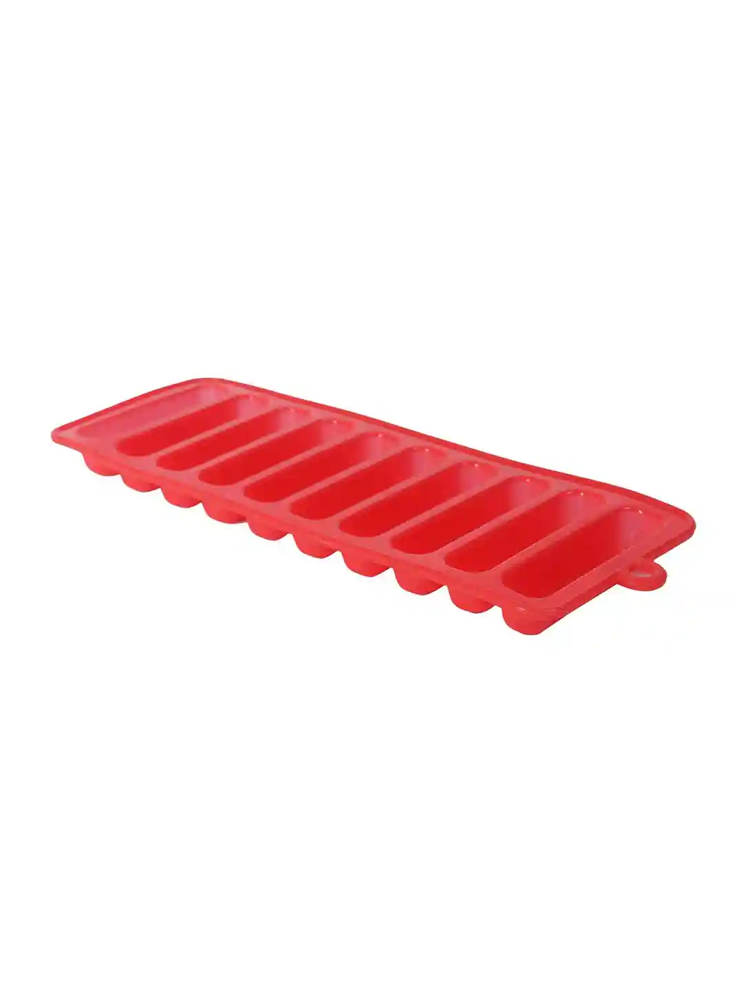 HAZEL 10 Cavity Silicone Chocolate Bar Ice Cube Mould, 1 Pc, Red