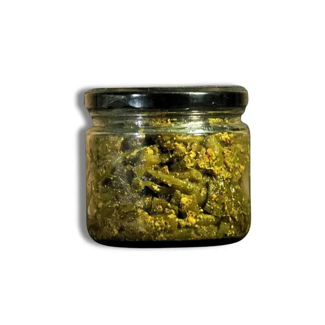 NutriEarth Green Chilli Pickle - 250 g