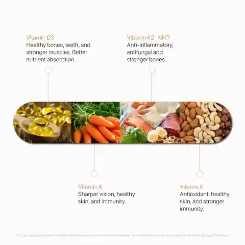 DECODE AGE DAKE Supplement | Multivitamin Supplement | Supports Vision, Immunity, Bone, Heart and Skin Health | Vitamin D3, K2 (MK7), A & E | 30 Capsules, Vegan
