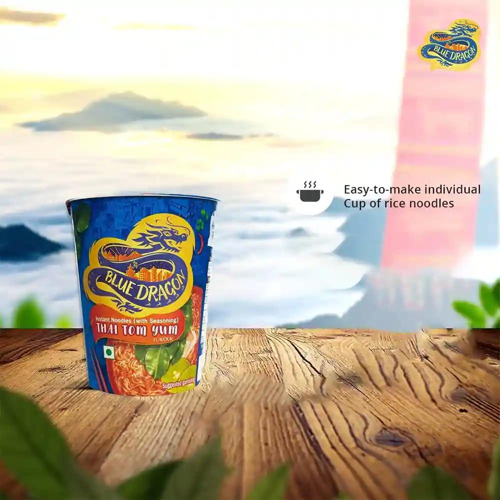 Blue Dragon Instant Cup Noodle Thai Tom Yum 63 gms (Pack of 4)