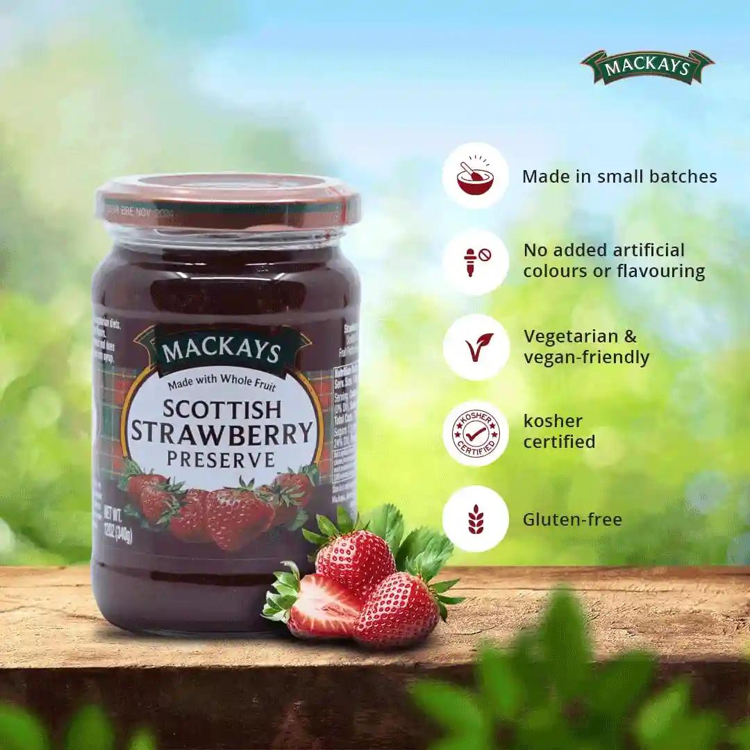 Mackays Scottish Strawberry Preserve 340g