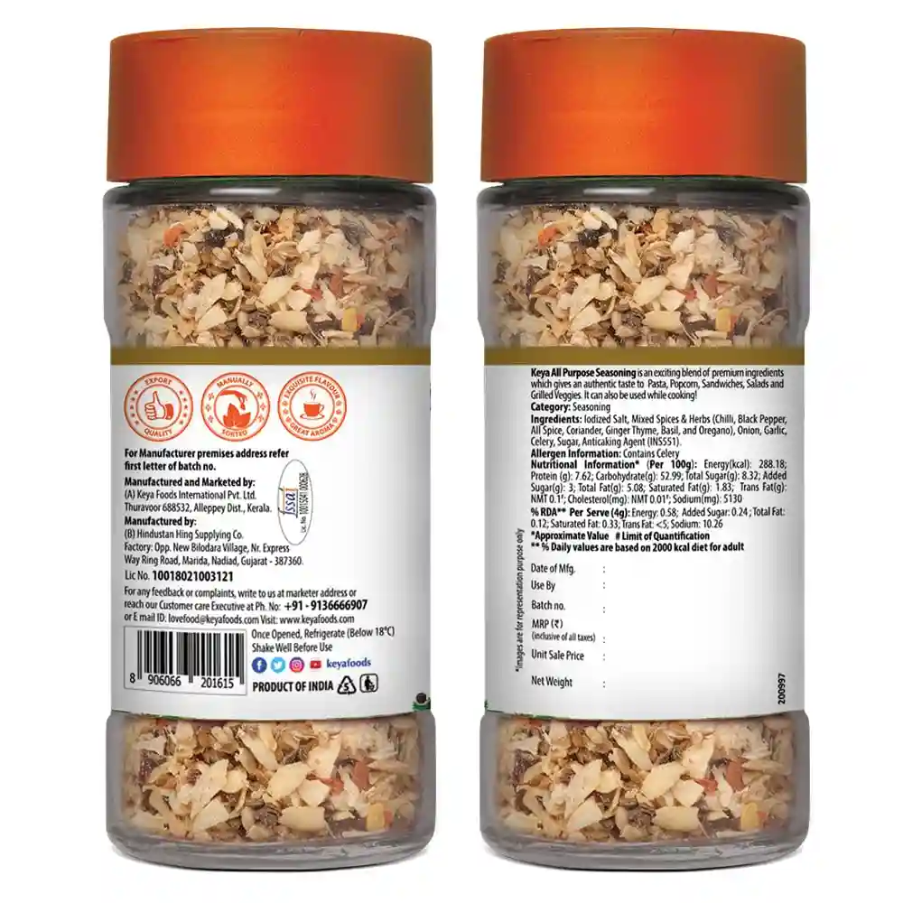 KEYA All Purpose Seasoning 60gm, Pack 2