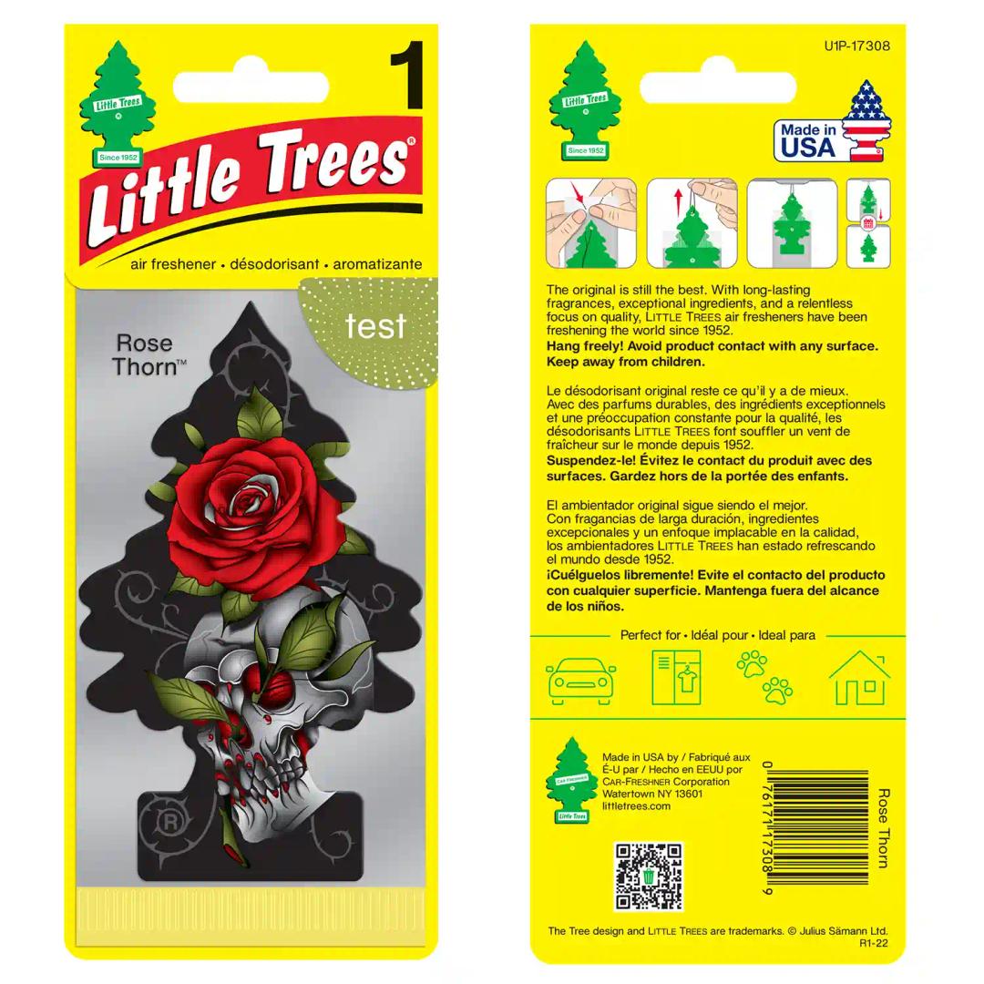 LITTLE TREES Car Freshener - Rose Thorn (Pack of 4)