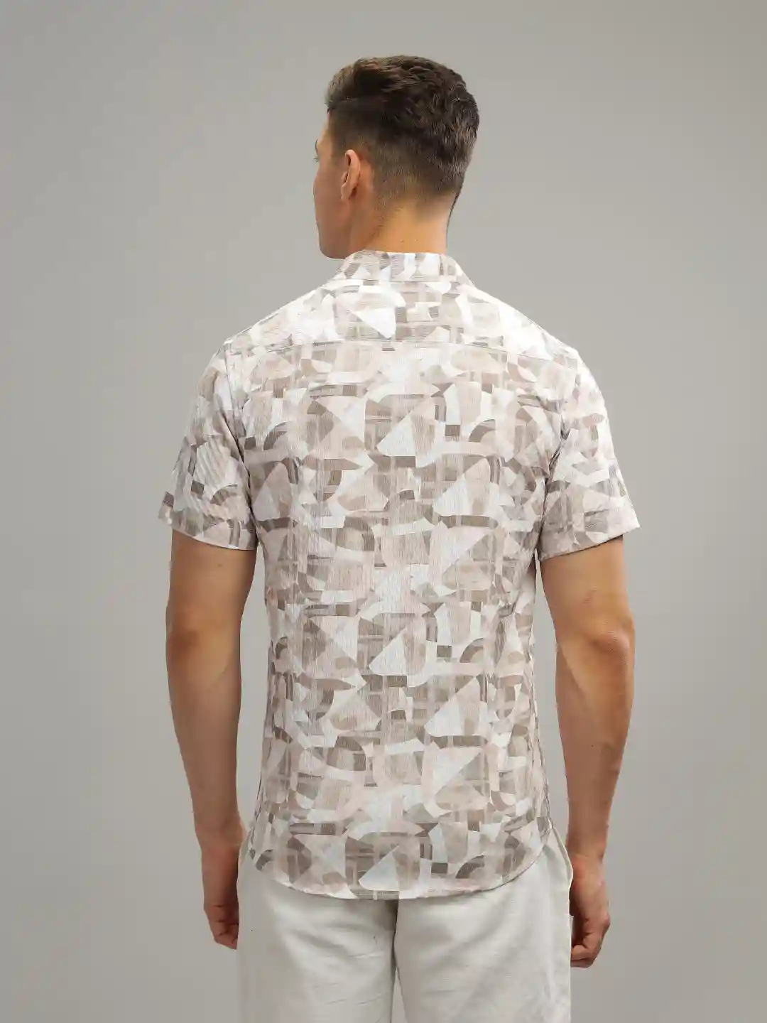 Brown Debar Waffle Shirt S