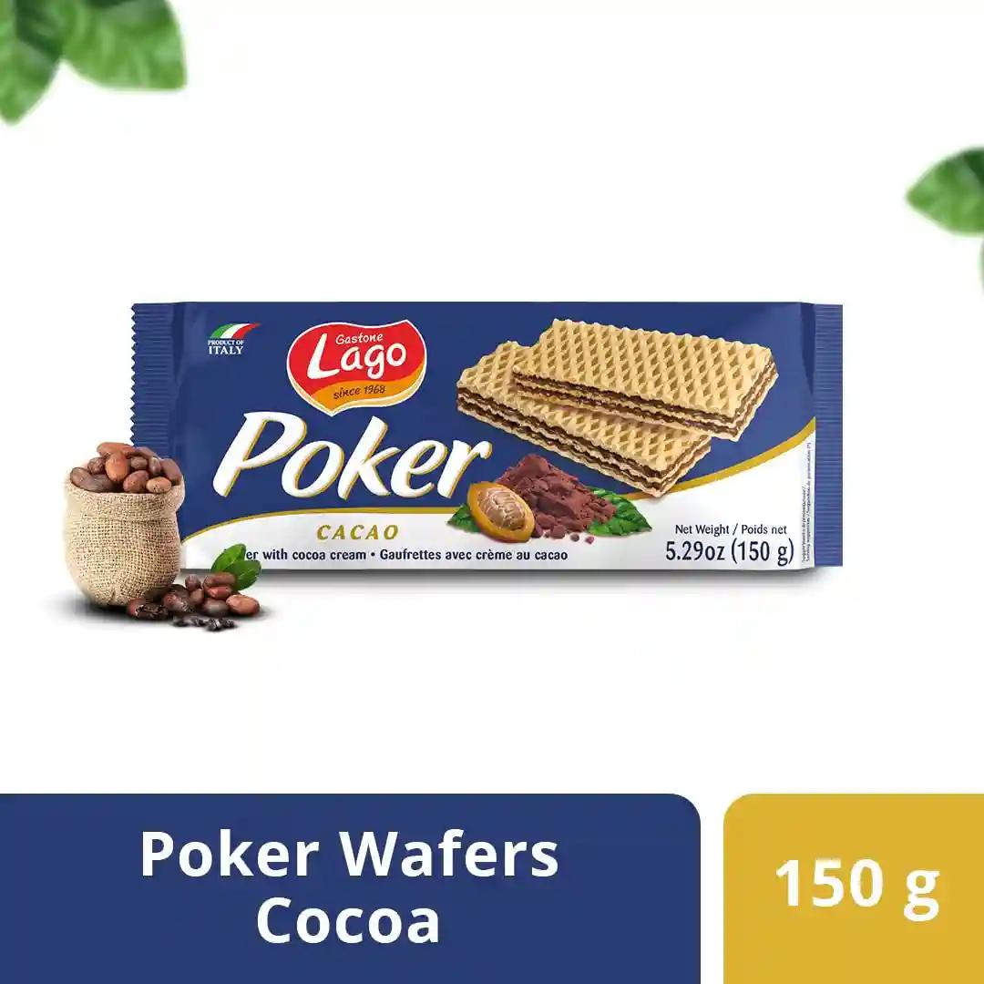 Lago Poker Wafers Cacao 150g