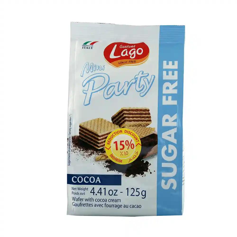 Lago Mini Party Wafers Cocoa Cream Sugar Free 250g (Pack of 2)