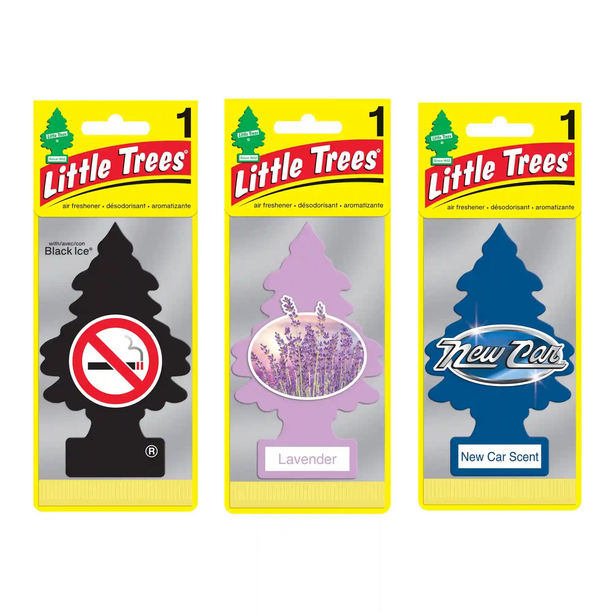 LITTLE TREES No Smoking Air|Fresh Lavender|New Car Scent|Hanging Trees|Combo of 3