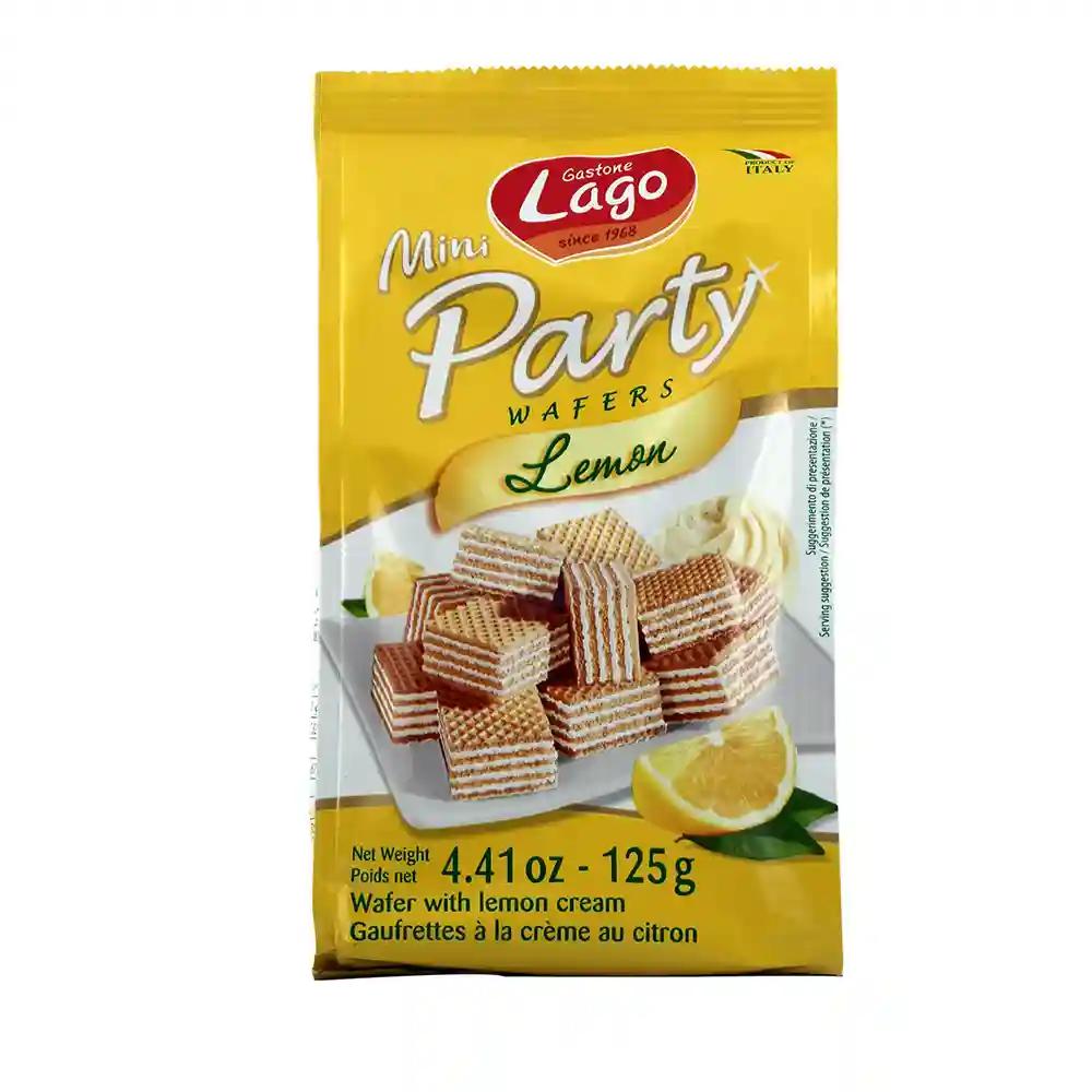 Lago Mini Party Wafers Lemon Cream 125g