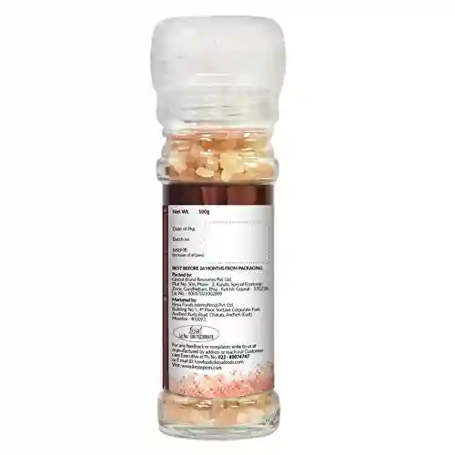 KEYA Combo of Black Pepper Grinder, 50 g, Black Salt Grinder 100 g and Rock Salt Grinder, 100 g