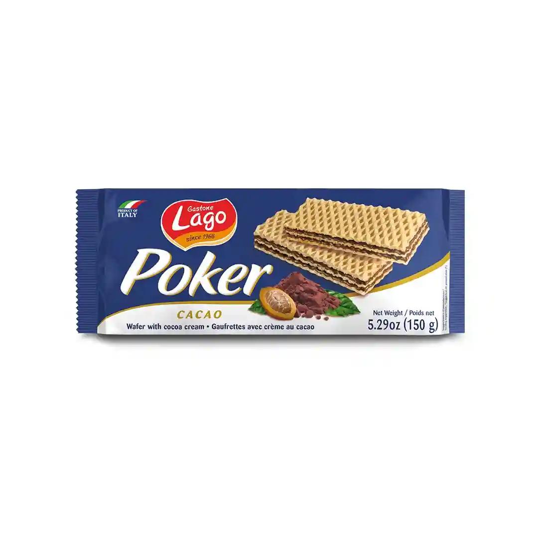 Lago Poker Wafers Cacao 150g