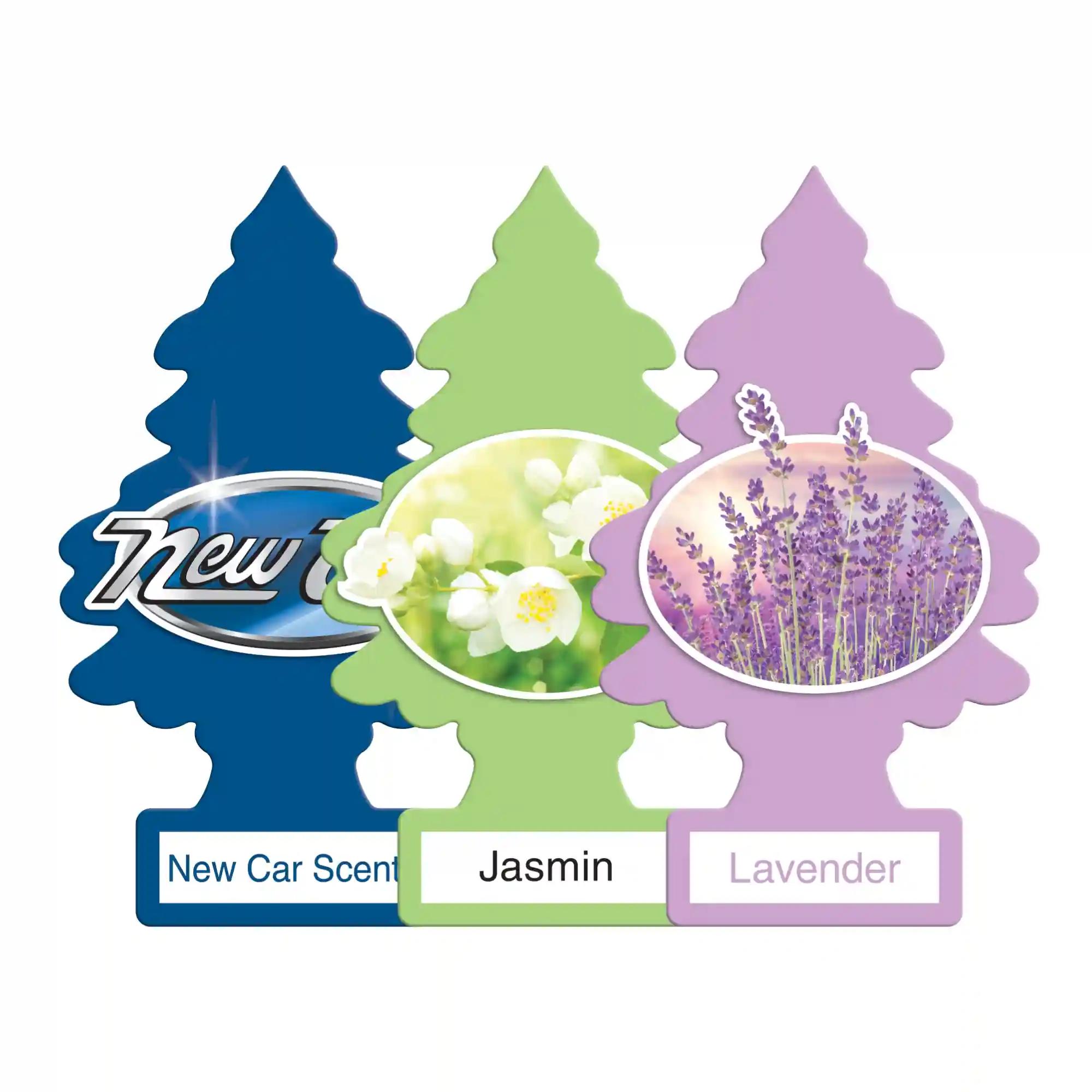 LITTLE TREES New Car Scent|Jasmin|Lavender|Hanging Trees|Combo of 3