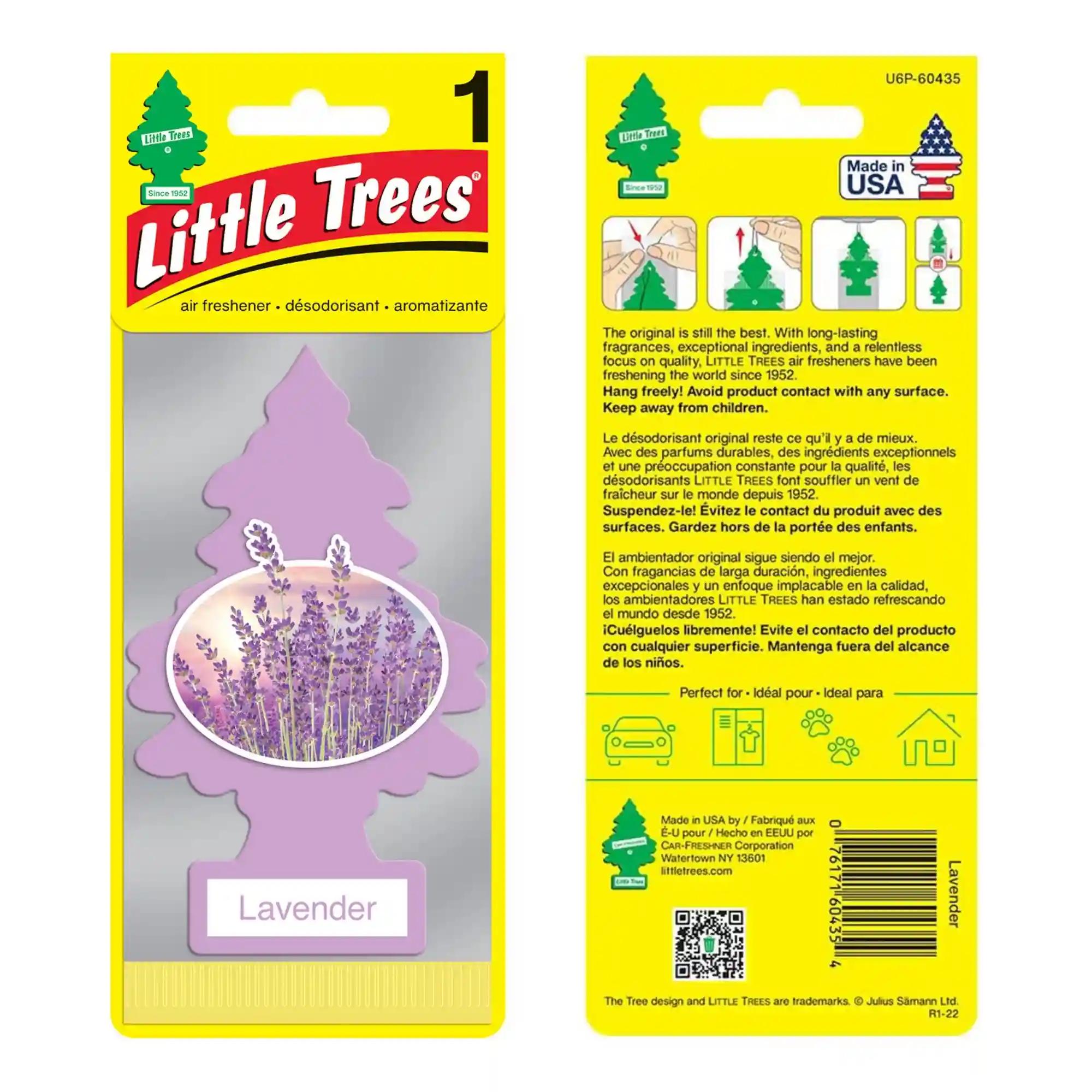 LITTLE TREES Car Freshener - Lavender (Pack of 3)