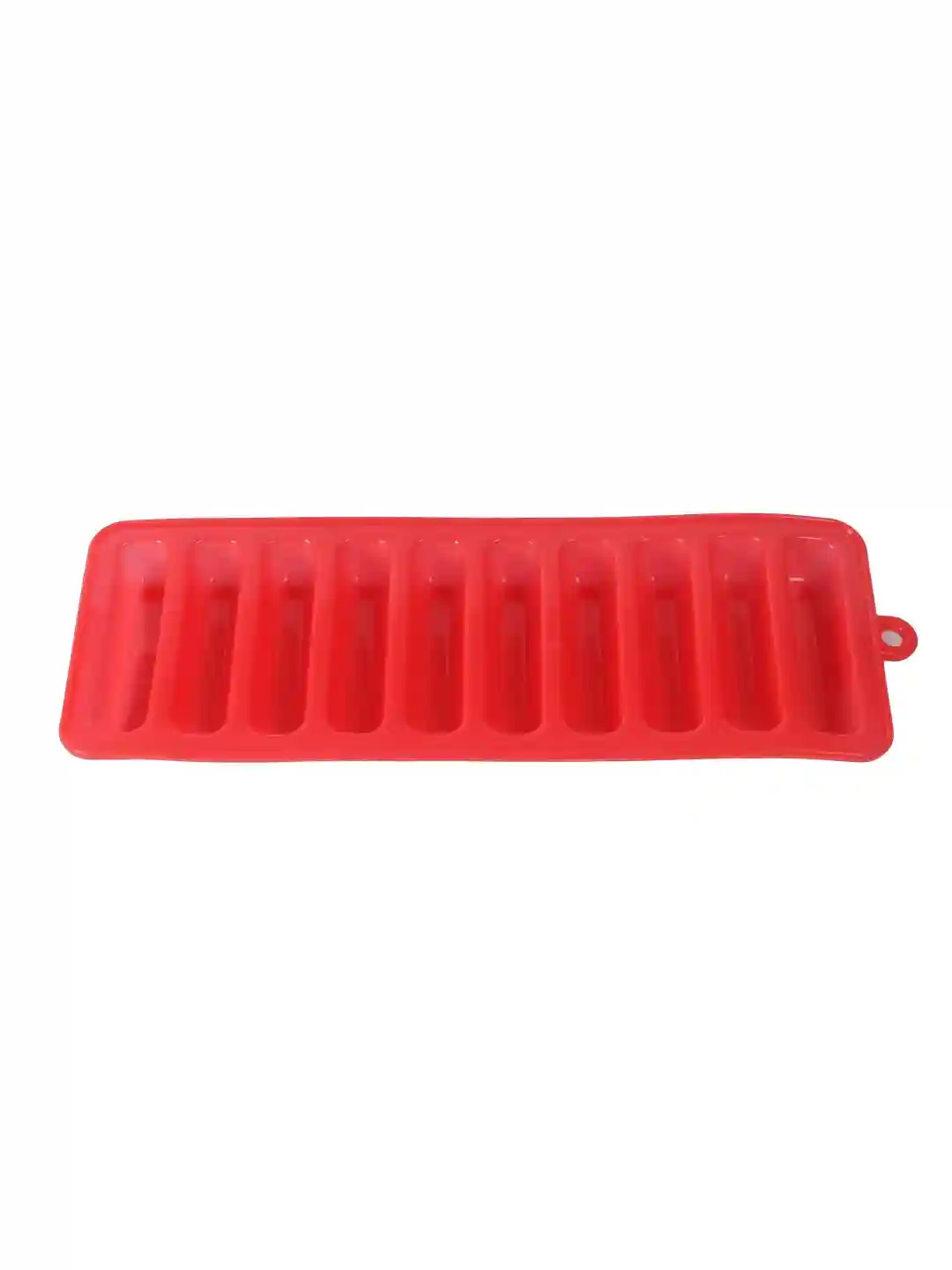HAZEL 10 Cavity Silicone Chocolate Bar Ice Cube Mould, 1 Pc, Red