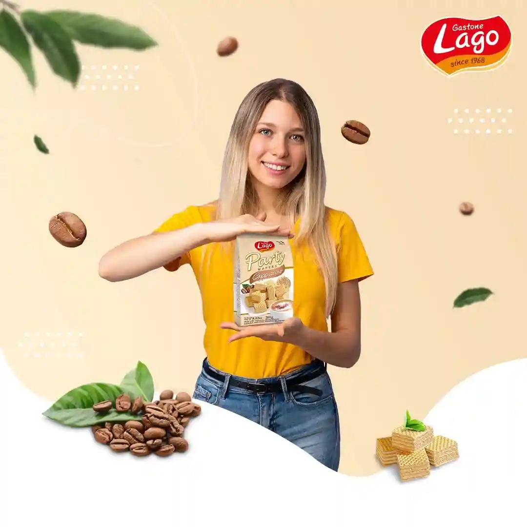 Lago Party Wafers Cappuccino 250g