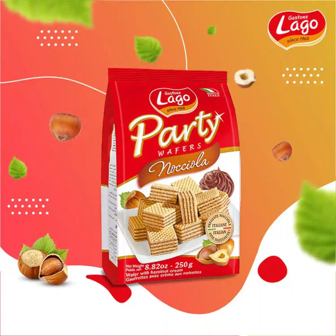 Lago Party Wafers Hazelnut 250g