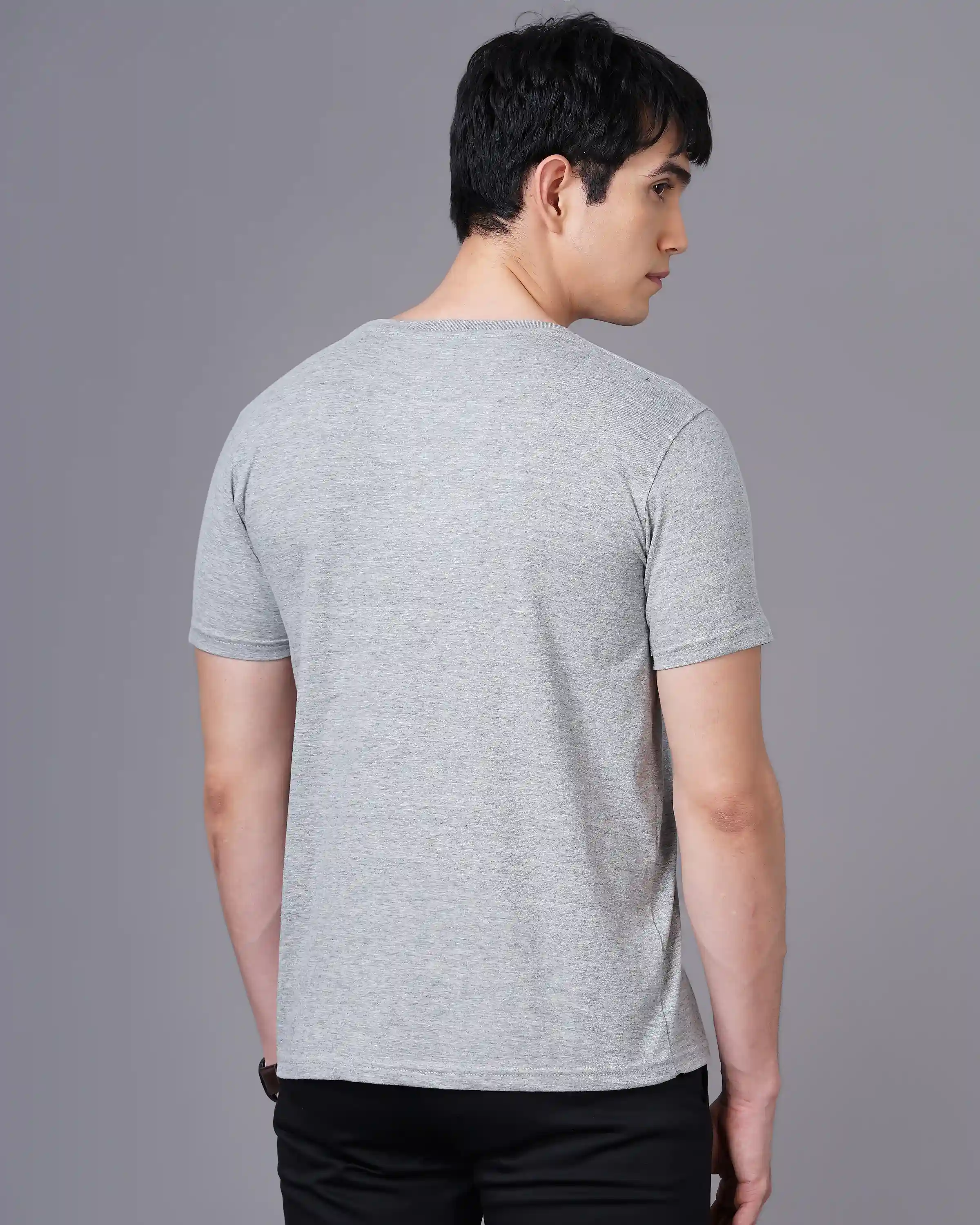 Grey Melange T-Shirt M