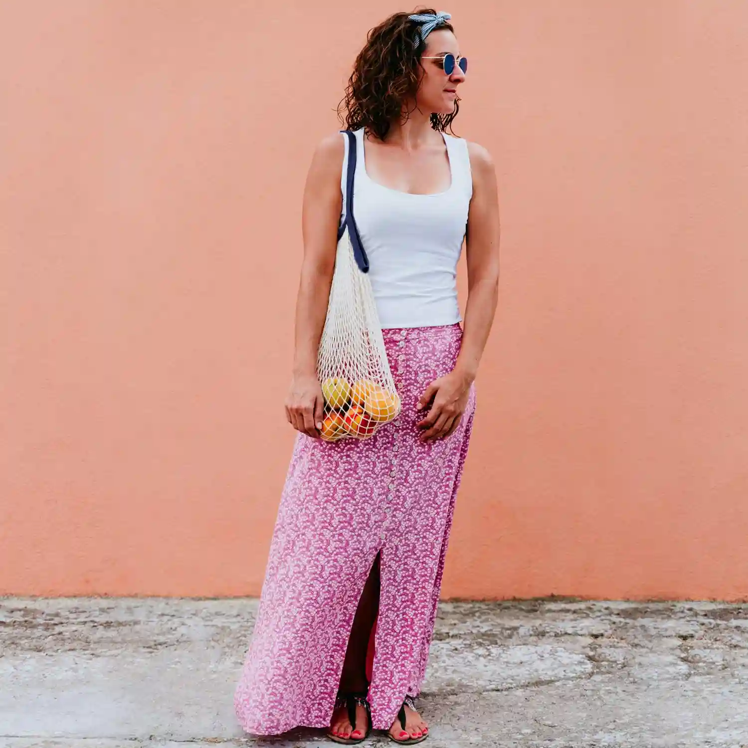 Eco Right Organic Cotton Mesh Bag, Reusable Net Bags for Vegetable Storage & Grocery Shopping