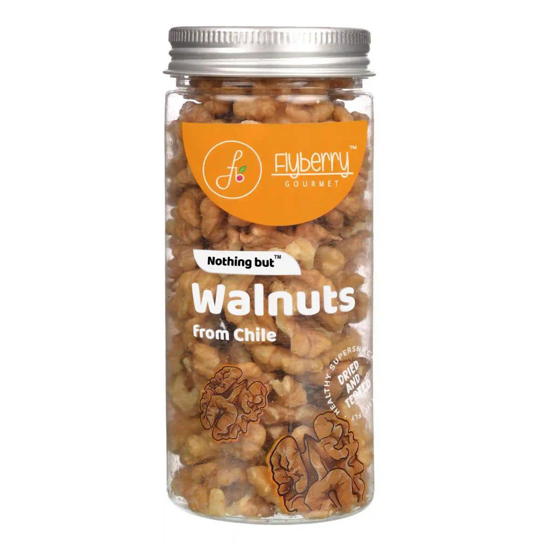 Flyberry Gourmet Premium Walnuts, 100g | 100% Natural | High in Omega3 and Antioxidants | Imported from Chile