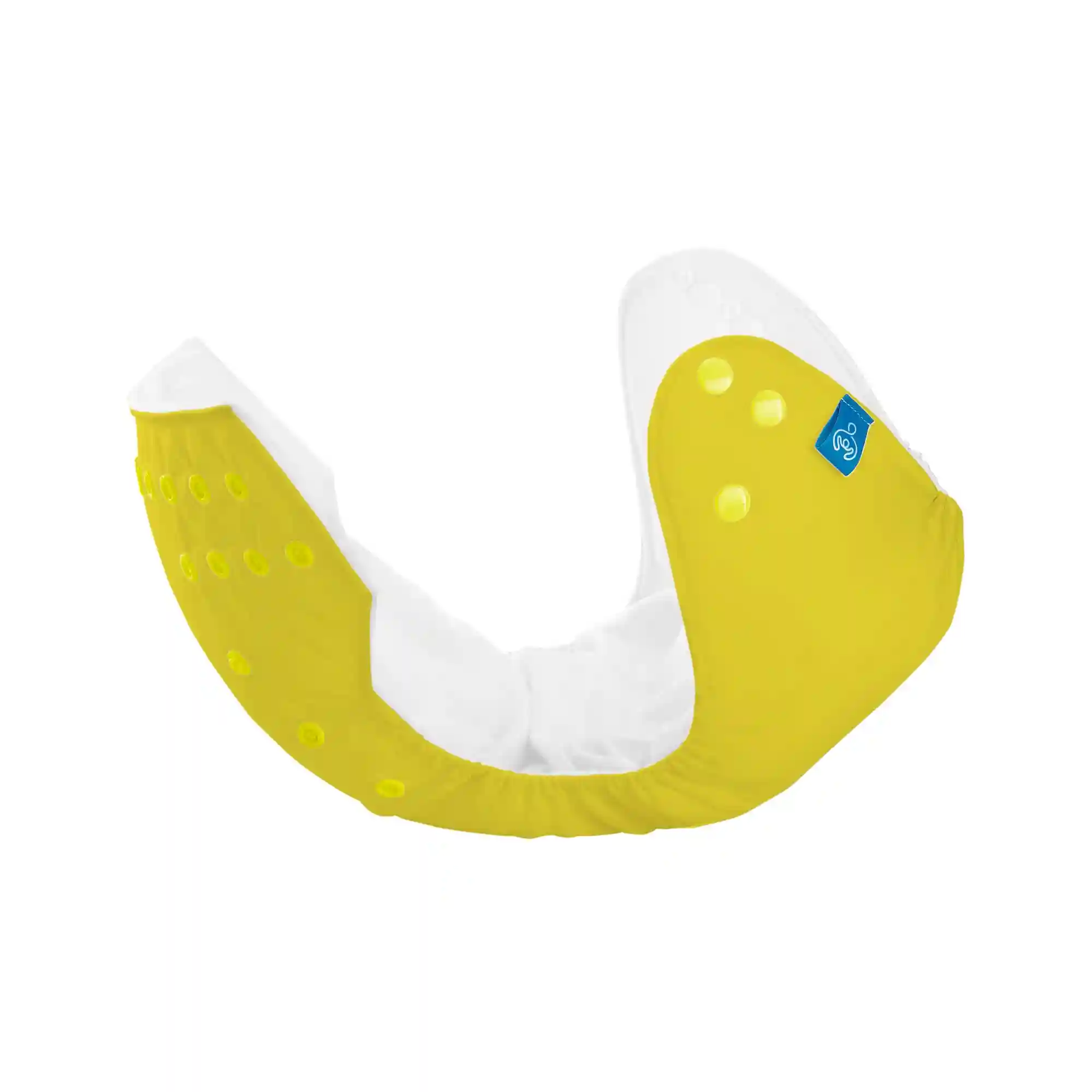 Bumberry Cloth Diaper Cover with 2 Wet Free Inserts Perfect for Babies Between 6-36 Months, 7 to 15 Kgs, Yellow (Adjustable, Washable & Reusable, Snap Fit Diaper Cover with 2 Soakers)
