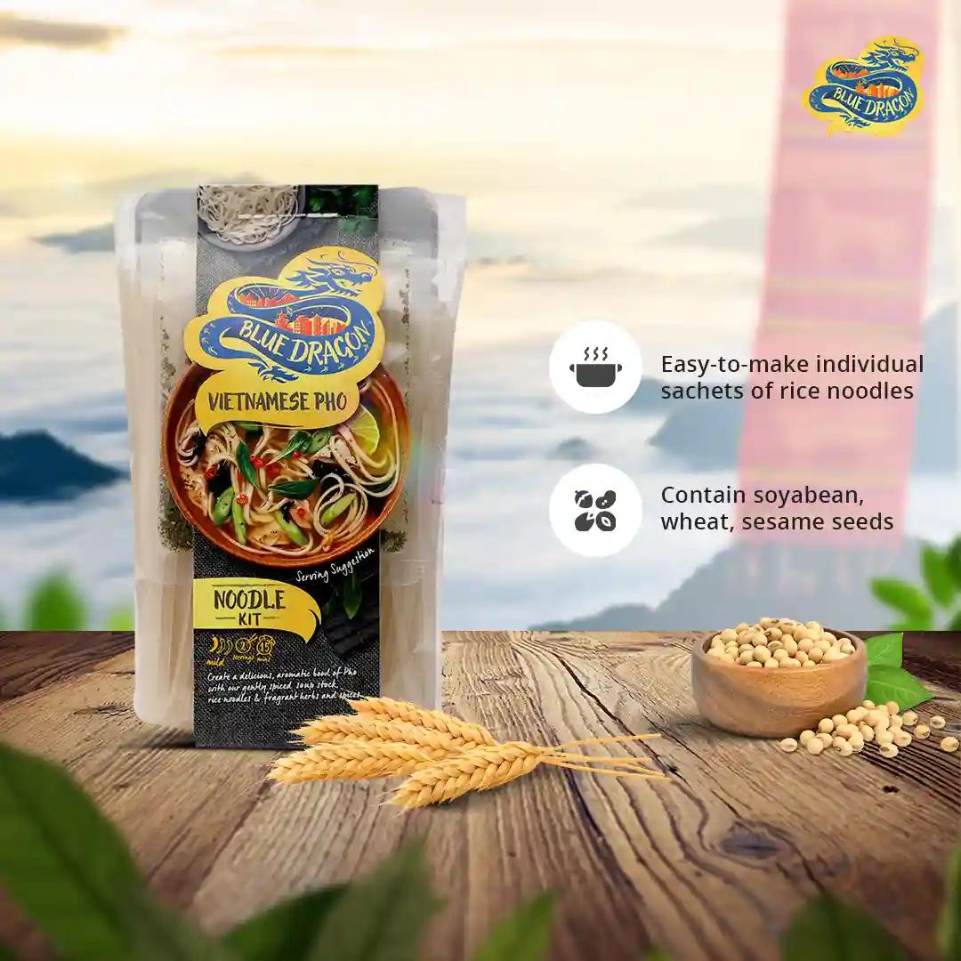 Blue Dragon Pho Noodle Kit 416g (Pack of 2)