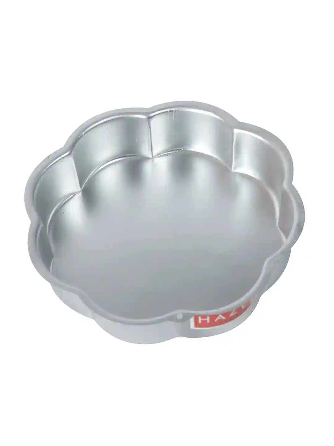 HAZEL Aluminium Flower Shape Cake Mould, Silver, 7.5 Inch
