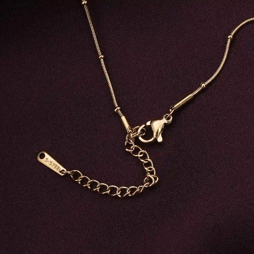 Palmonas Shimmering Diamond Chain Necklace For Womens - Waterproof & Anti-Tarnish