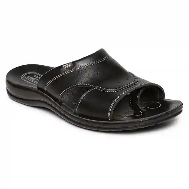 Paragon Men'S Black Flip-Flops-6 Uk/India (39/40 Eu) (Pu6660G)