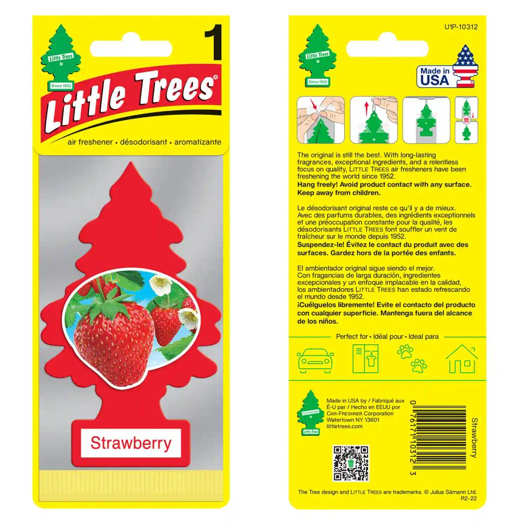 LITTLE TREES Car Freshener - Strawberry (Pack of 4)