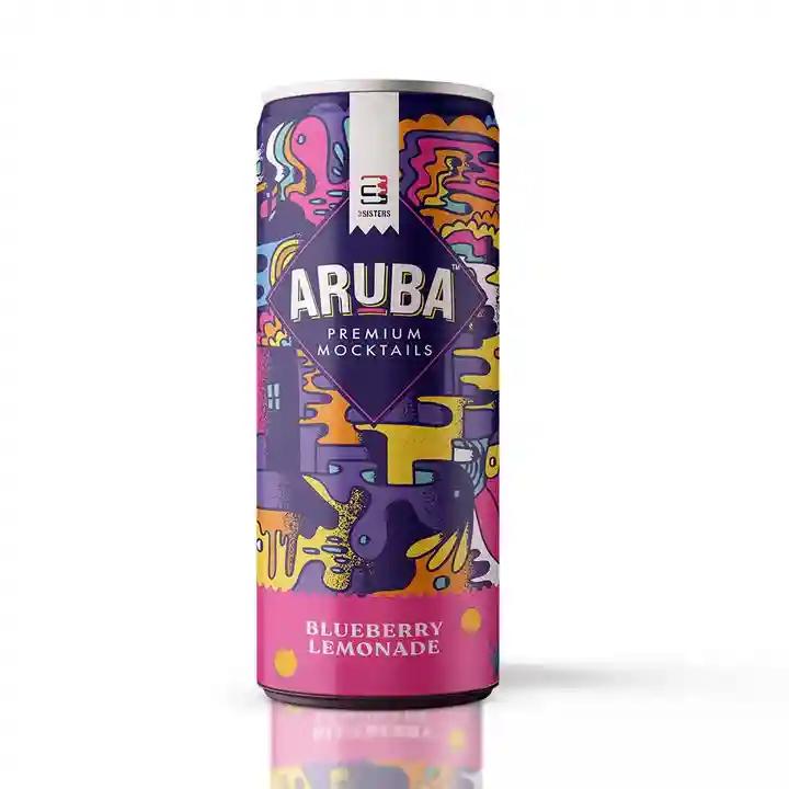 ARUBA Premium Mocktail - Blueberry Lemonade ( Pack of 12 Cans)